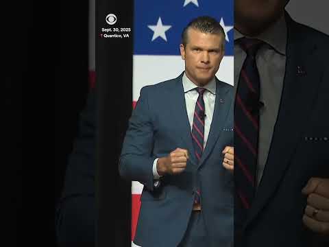 Hegseth tells military leaders, "No more identity months, DEI offices, dudes in dresses" #shorts