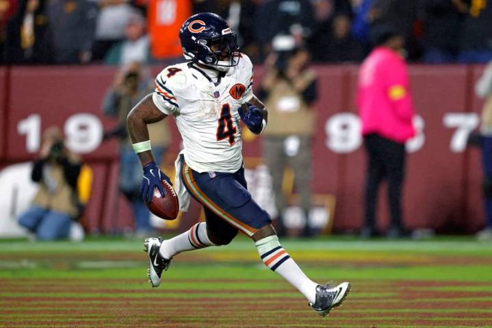 Bears RB D’Andre Swift (groin) ruled out vs. Bengals