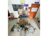 Manipur: Security forces recover 2 rifles, 5 pistols, ammunition