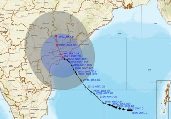 Severe cyclone Montha weakens into cyclonic storm over coastal Andhra Pradesh
