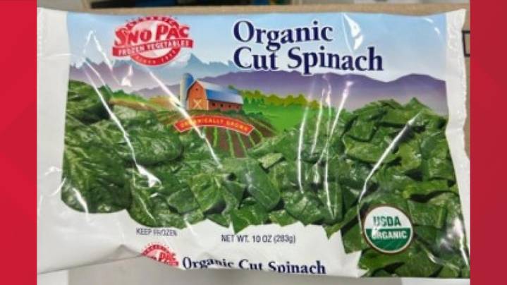 Recall: Frozen spinach sold nationwide may be contaminated with Listeria