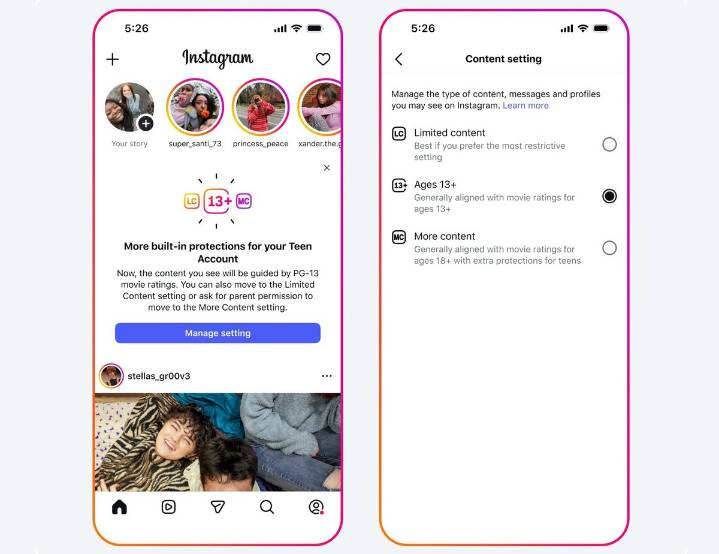 Instagram limitará el contenido inapropiado para adolescentes