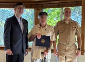 Lapel pins awarded to honor area Vietnam era veterans