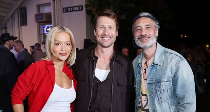 Glen Powell Gets Support from Celeb Friends at ‘Running Man’ Screening on Paramount Lot | Edgar Wright, Glen Powell, Rita Ora, Taika Waititi, the running man | Celebrity News and Gossip | Entertainmen