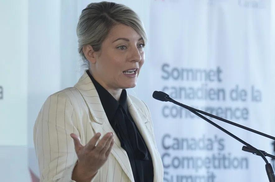 Joly says Ottawa will be ‘hawkish’ on competition to restore affordability