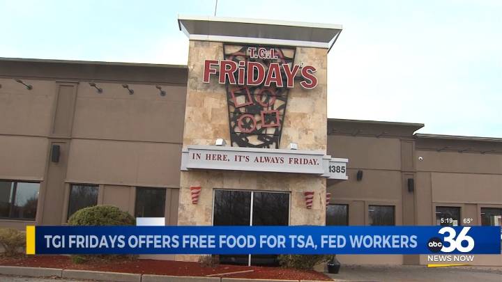 TSA and Air Traffic Workers eligible for free meals at TGI Fridays during shutdown