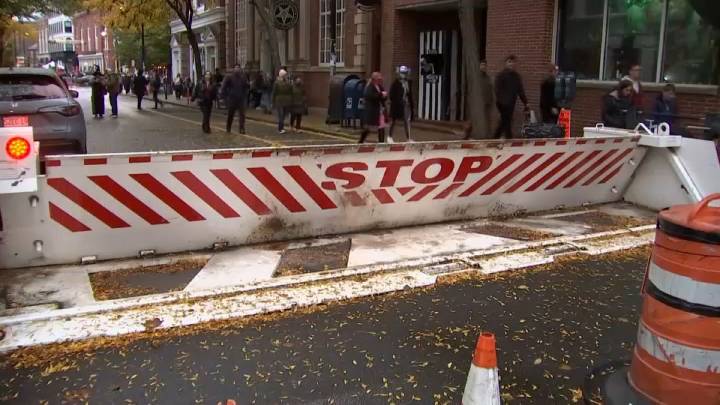 Salem prepares for safe Halloween, using mechanical barriers to block roads