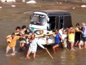 Bridge Washed Away in Udhampur’s Bant Village; Locals Carry Vehicles, Seek Urgent Govt Intervention as Rains Worsen Crisis