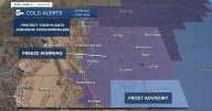 Breezy Saturday with a widespread freeze tonight