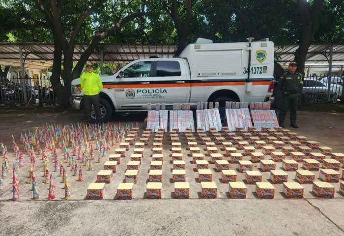 Policía incautó 240 kilos de pólvora en empresa de mensajería