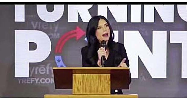 Firebrand Alex Clark challenges Utah State audience to carry Charlie Kirk's torch aloft