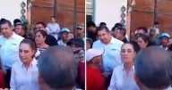 Sheinbaum regaña al alcalde de Huauchinango frente a pobladores por falta de acción tras lluvias e inundaciones (VIDEO)