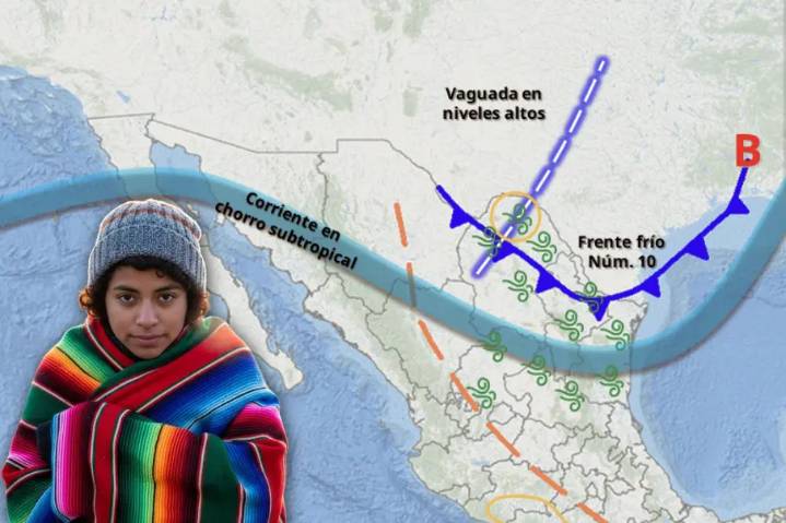 Llega el frente frío a México y estos son los estados donde habrá ¡temperaturas congelantes!
