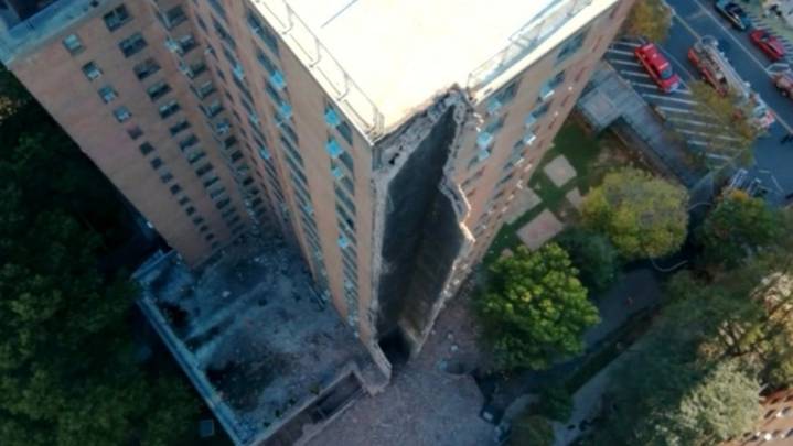 FDNY responding to partial building collapse in Bronx