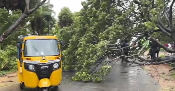 Cyclone Montha hits coastal Andhra Pradesh with rains, powerful winds