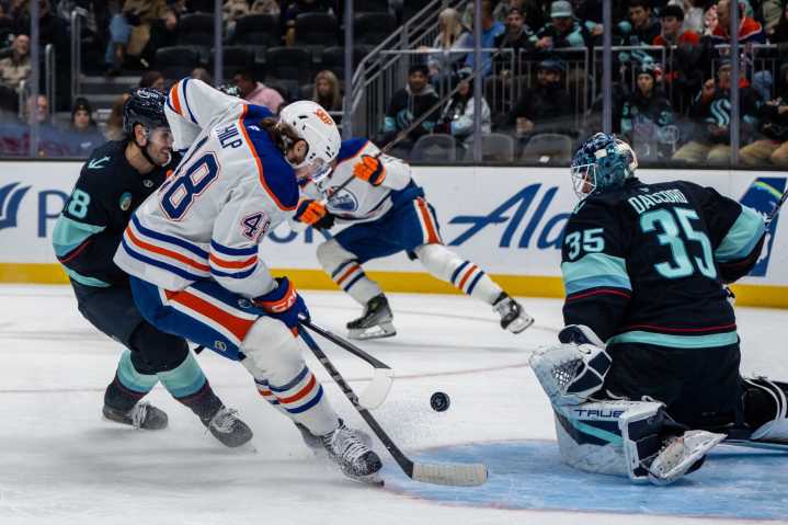 Ex-Oiler Jordan Eberle scores twice in Kraken victory - The Rink Live | Coverage of youth, junior, high school and college hockey
