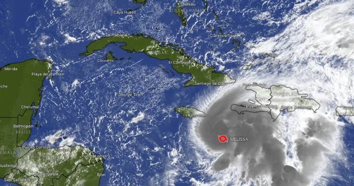 Huracán Melissa se intensifica rápidamente; podría alcanzar la categoría 5