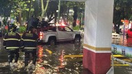 Lluvia provoca inundación en Clínica de Especialidades Churubusco del ISSSTE; pacientes y personal médico evacúan