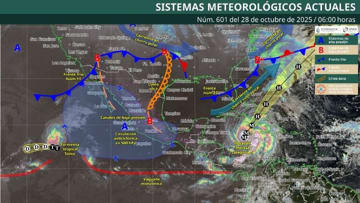Pronóstico del clima en Quintana Roo para hoy martes 28 de octubre 2025