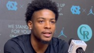 Video of Jaydon Young interview as UNC basketball guard