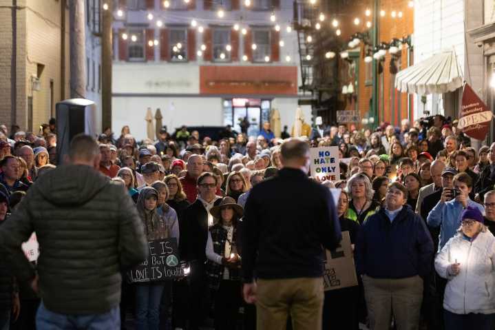 Mechanicsburg holds ‘No Hate Here’ rally, panel discussion in response to KKK business cards
