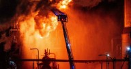 Massive fire erupts at oil refinery near Los Angeles