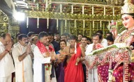 Mangaluru: Deputy CM DK Shivakumar celebrates Dasara at Kudroli G...