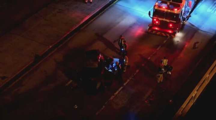 Wrong-way crash causes traffic delays in Miramar