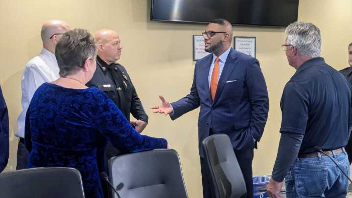PA Lt. Gov. Austin Davis meets with reps of Lebanon County Regional Police