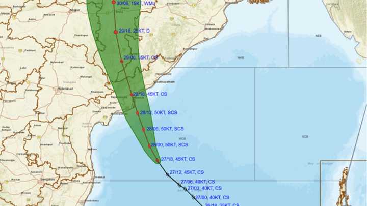 Why do cyclones move towards land?