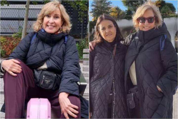 Las fotos. Georgina Barbarossa viajó a Nueva York con una amiga y les dejó un consejo a sus seguidores