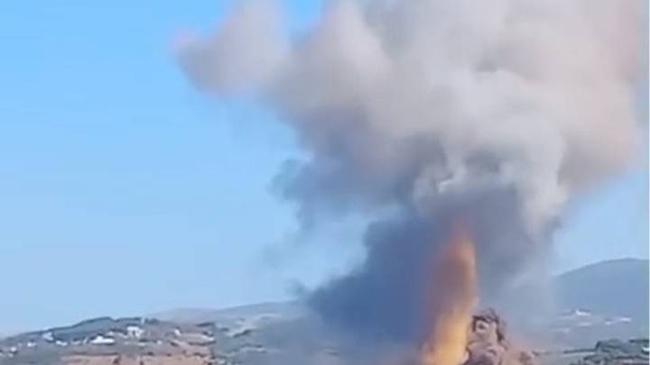 Footage shows smoke from latest Israeli attacks on Lebanon
