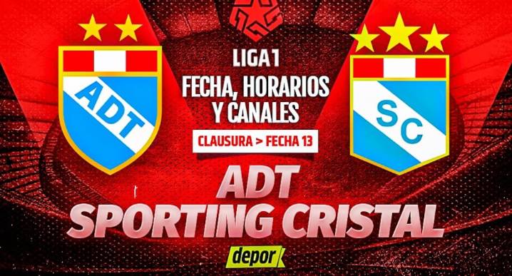 Sporting Cristal vs. ADT: fecha, horarios y canales de TV por Liga 1 2025
