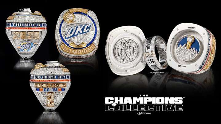 OKC Thunder championship rings pay homage to city, 2025 NBA title