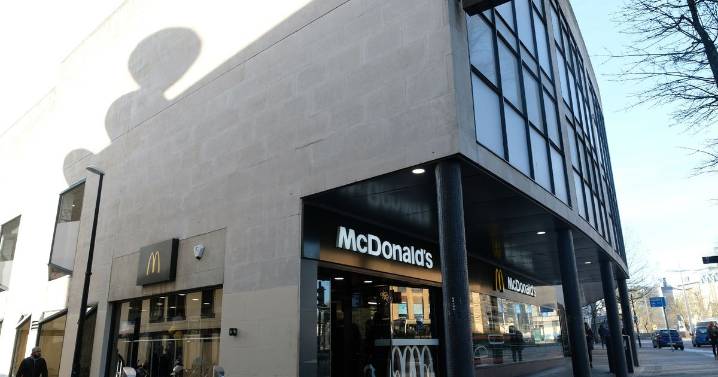 McDonald's customers watch in shock as firework thrown inside restaurant