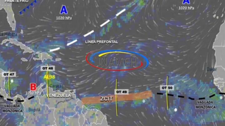 Tres ondas tropicales impactan en el Occidente del país