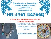 Reminder: Holiday Bazaar at Senior Center continues on Saturday October 25, 2025