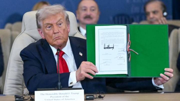 Donald Trump proclama la paz en Oriente Medio