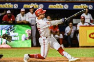 Damiano Palmegiani conecta su primer jonrón en Venezuela y sigue de buena racha