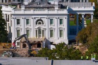 Photos: White House's entire East Wing is demolished