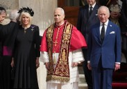 King Charles III prays with pope in historic visit, a welcome respite from royal troubles at home