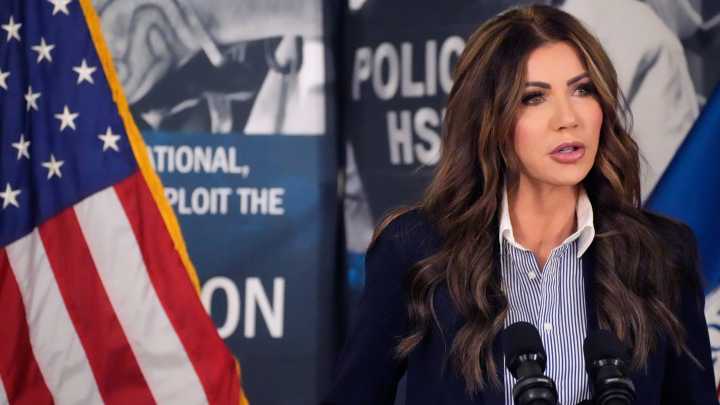 Noem in Sarasota area suggests undocumented immigrants self