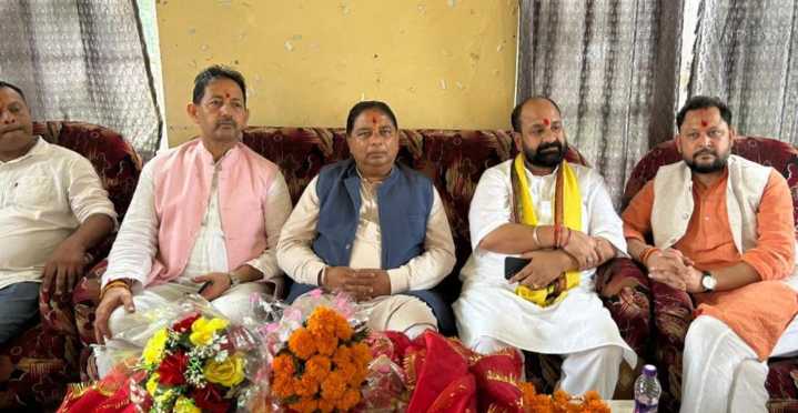 Sat Sharma addresses organizational meet at Mahanpur, calls to intensify Atma Nirbhar Bharat Abhiyan