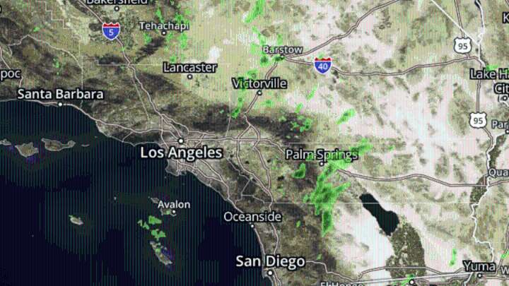 Southern California sees overnight thunder, light rain as temps dip below average