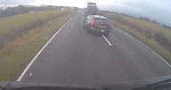 Shocking footage shows Scots taxi in near-miss with lorry after dangerous overtake