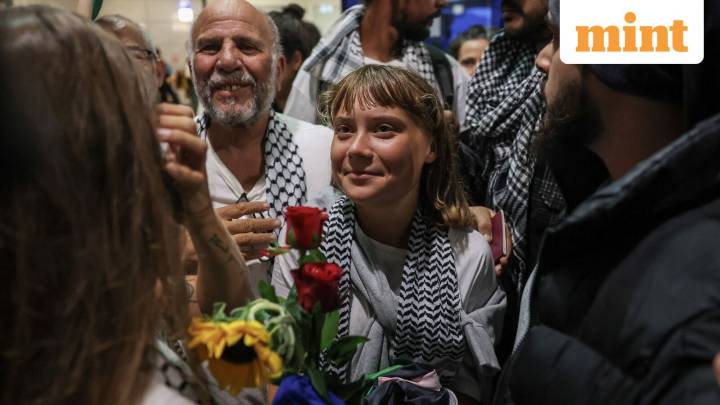 Greta Thunberg back in Greece after Israel detention; Flotilla activists allege