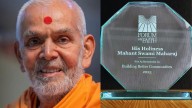 Mahant Swami Maharaj honoured at International Forum on Faith 2025 for building better communities