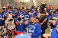 Dodgers advance to NL Division Series with terrific offense, starting pitching and shaky bullpen