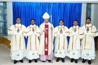 Mangaluru diocese rejoices as five brothers are ordained deacons