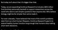 Renowned Indian Entrepreneur Deepinder Goyal Launches 'Continue Research' with a $25 Million Personal Fund to Reimagine Human Longevity